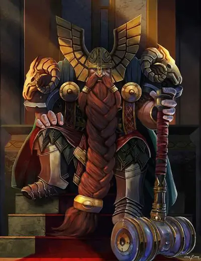 Nombres de reyes y señores enanos